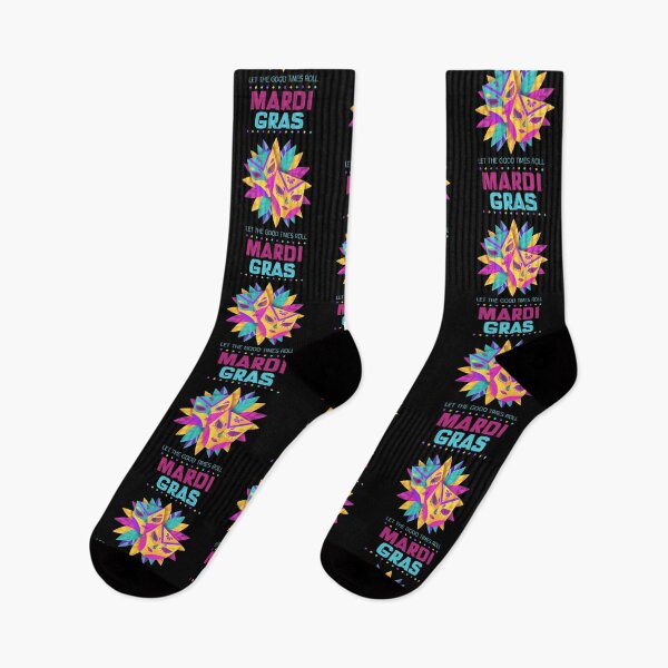 Item preview, Mardi gras quote, Let the good times roll - Colorful Mardi Gras  designed and sold by NobelFashion.