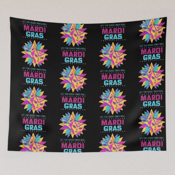 Item preview, Mardi gras quote, Let the good times roll - Colorful Mardi Gras  designed and sold by NobelFashion.