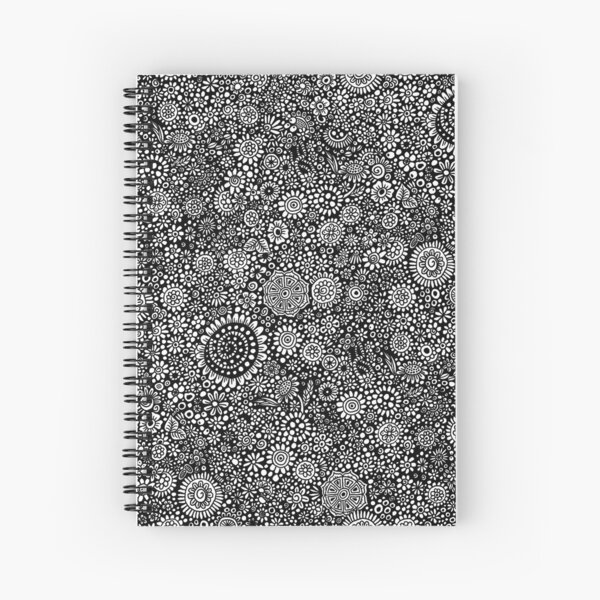 Zentangle noir Cahier à spirale