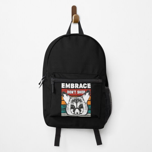 Item preview, Embrace don't shop - Awesome opossum face funny and funny possum facts designed and sold by Desibeau.