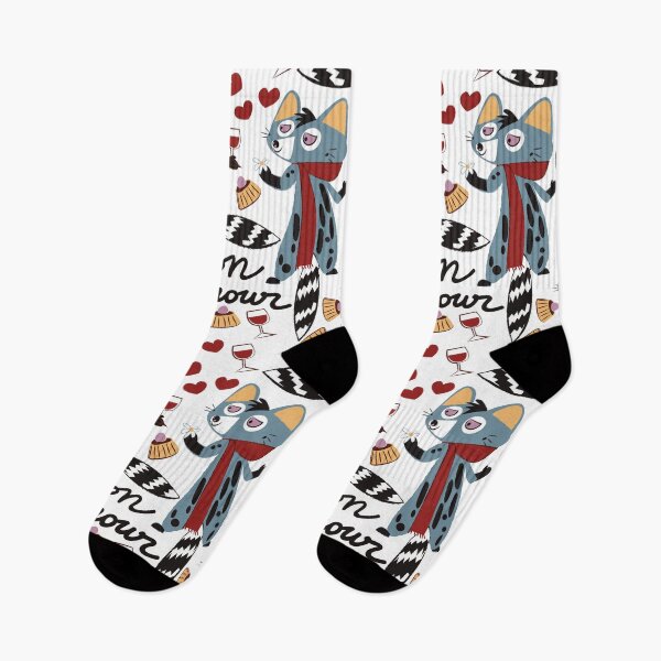Item preview, Genet-cats in love Valentines pattern designed and sold by belettelepink.