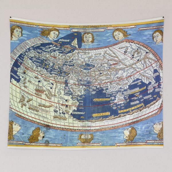 Item preview, World Map Print: Cosmographia 1467, by Nicolaus Germanus (c. 1420 – c. 1490) designed and sold by vintagemapstore.