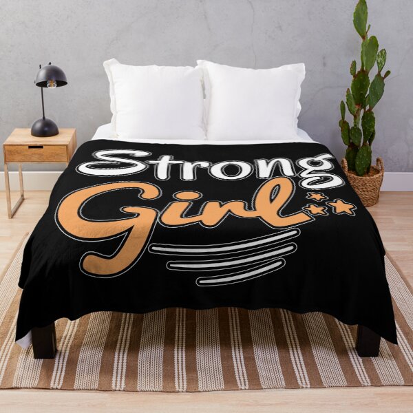 Item preview, Strong Girl - Girls power motivational saying graphic designed and sold by cruzzcreation.