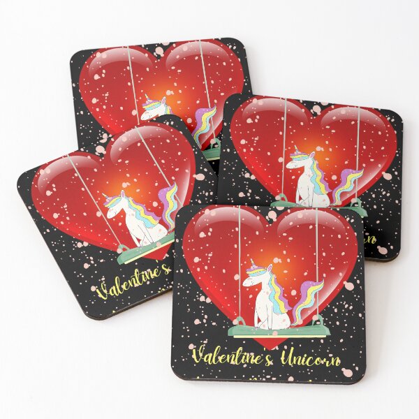 Item preview, Unicorn-Amore meaning love Valentines Heart designed and sold by Reubens-Art.