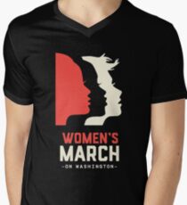 Women's March on Washington 2017 Official Men's V-Neck T-Shirt