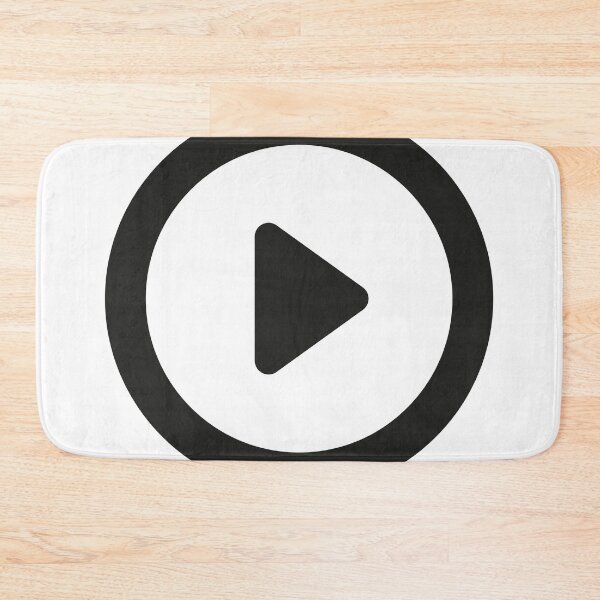 Item preview, Play Button 001 Black designed and sold by Rupert Russell.