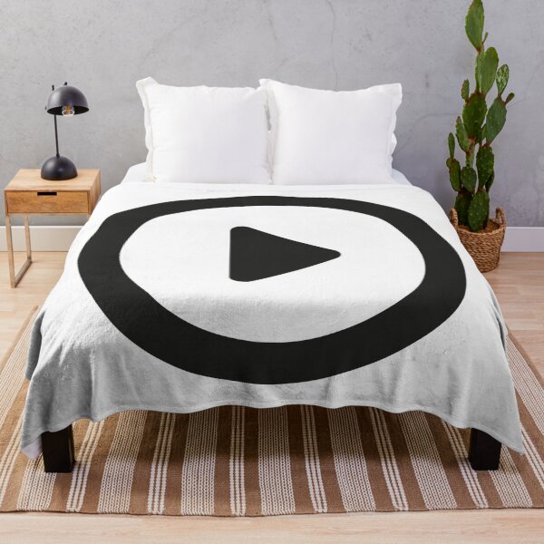 Item preview, Play Button 001 Black designed and sold by Rupert Russell.
