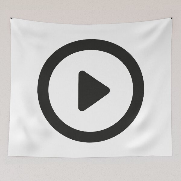 Item preview, Play Button 001 Black designed and sold by Rupert Russell.