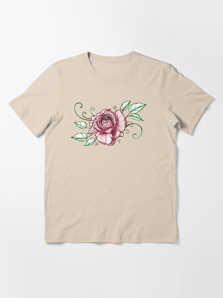 Alternate view of all seeing rose, eye in flower tattoo shirt Essential T-Shirt