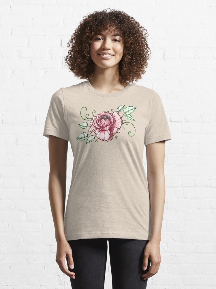 Alternate view of all seeing rose, eye in flower tattoo shirt Essential T-Shirt