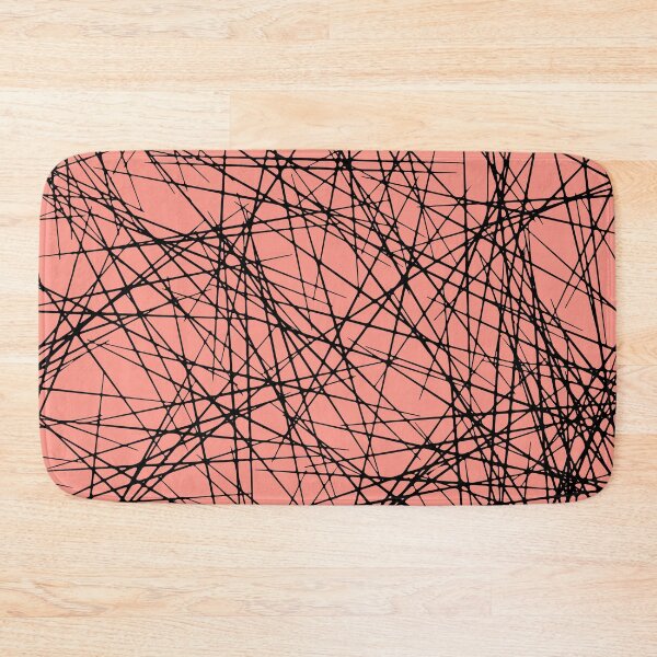 Item preview, Black and Pink Criss Cross Line Pattern Pairs DE 2022 Popular Color Adobe Avenue DE5137 designed and sold by ColorOfTheYears.