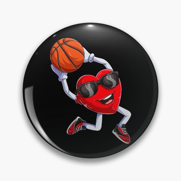 Item preview, Dunking Heart Basketball Valentines Day designed and sold by larryscott84.