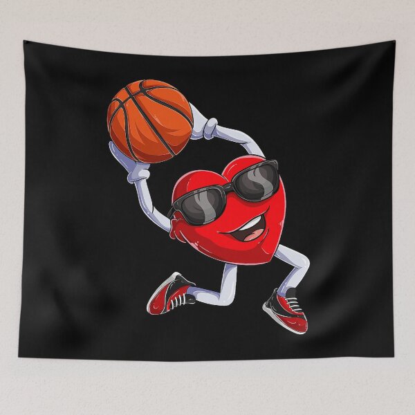 Item preview, Dunking Heart Basketball Valentines Day designed and sold by larryscott84.