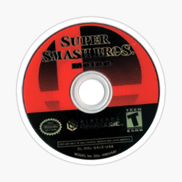 SUPER SMASH BROS MELEE DISK STICKER Sticker