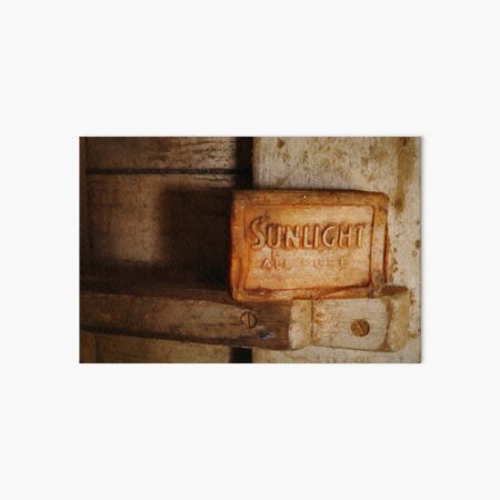 Relics from Rural Australia - Sunlight Soap Art Board Print