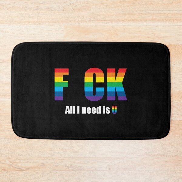 Item preview, LGBTQ Pride - F CK All I Need is U - Offensive Humor - Funny Gay Rainbow designed and sold by DesignByLeo.