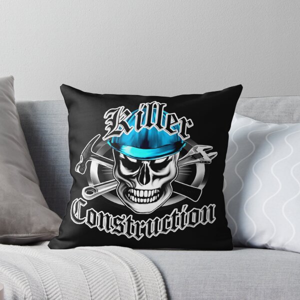 Item preview, Construction Skull 4 with Crossed Tools Blue designed and sold by sdesiata.