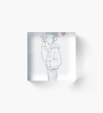 cool winter Acrylic Block