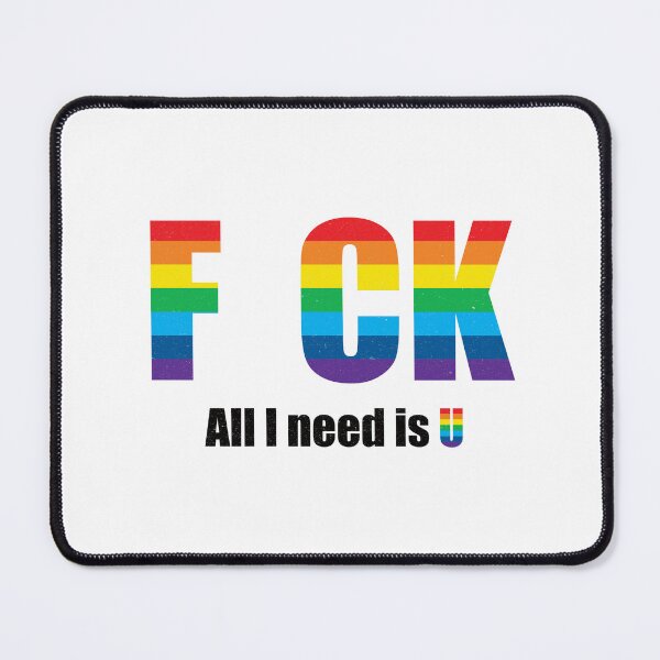 Item preview, LGBTQ Pride - F CK All I Need is U - Offensive Humor - Funny Gay Rainbow designed and sold by DesignByLeo.