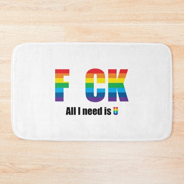 Item preview, LGBTQ Pride - F CK All I Need is U - Offensive Humor - Funny Gay Rainbow designed and sold by DesignByLeo.