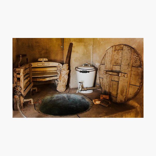 Relics from Rural Australia - Old Laundry Copper Photographic Print