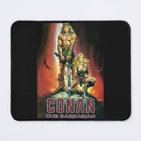 Item preview, Conan the Barbarian by Arnold Schwarzenegger Movie Poster designed and sold by EinsamerBaum.