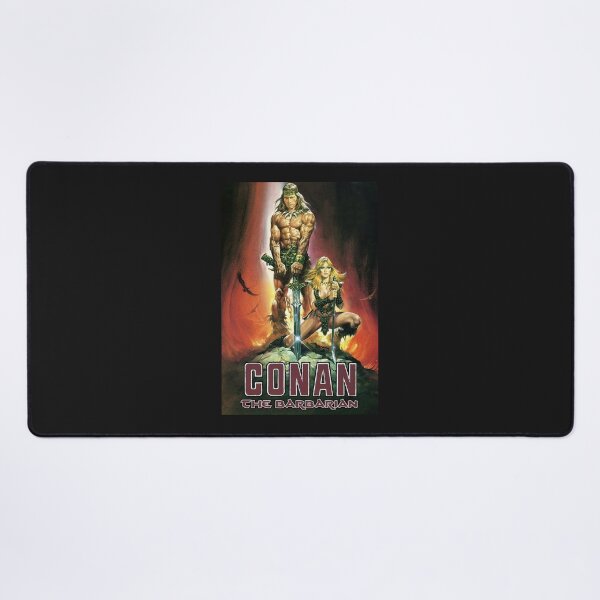 Item preview, Conan the Barbarian by Arnold Schwarzenegger Movie Poster designed and sold by EinsamerBaum.