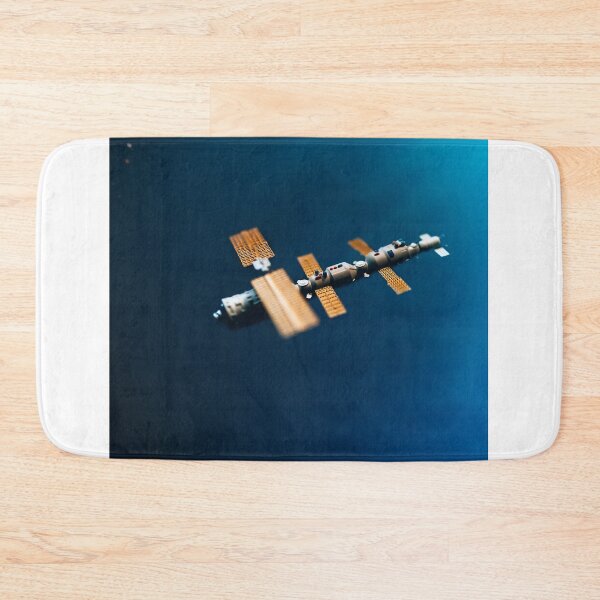 Item preview, Space Satellite Orbiting The Blue Planet. Satellite And Universe Aesthetic Novelty Design designed and sold by Silver Medal.