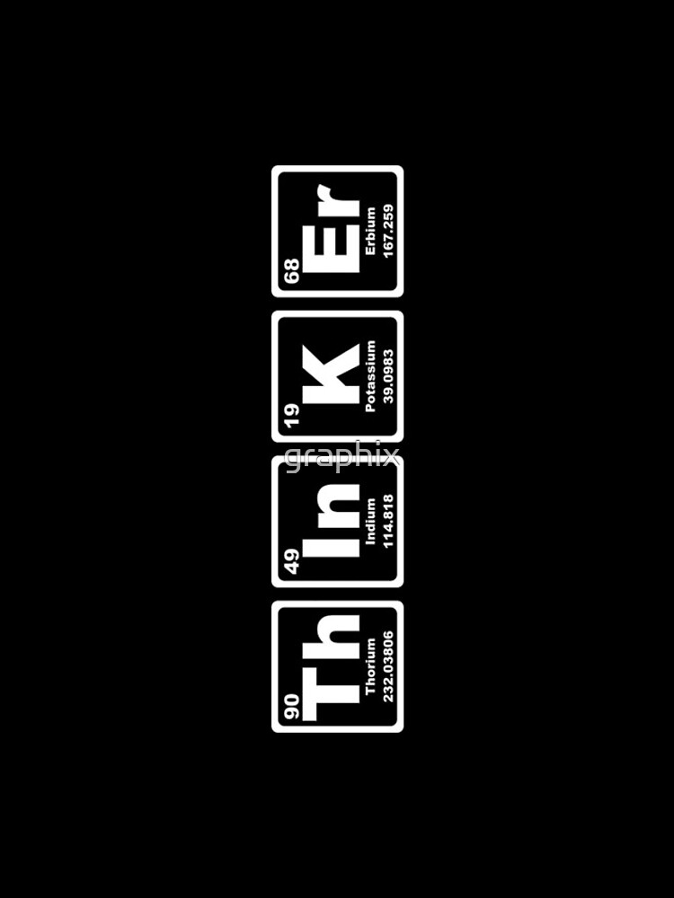 Thumbnail 4 of 4, iPhone Case, Thinker - Periodic Table designed and sold by graphix.