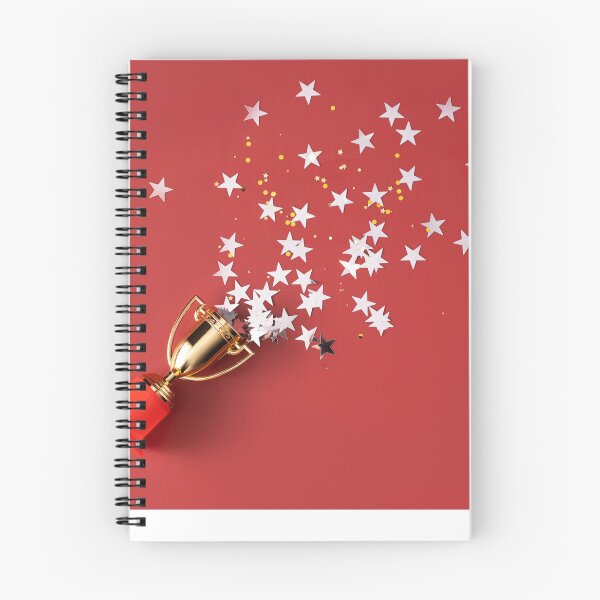 Item preview, Stars Fly Out Of The Gold-Colored Victory Cup On Red Background. Competition And Champion Aesthetic Novelty Design designed and sold by Silver Medal.