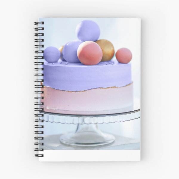 Item preview, Two-Tier Cake Is Two-Tone, The Bottom Of The Cake Is Purple. Cake And Horizontal Aesthetic Novelty Design designed and sold by Silver Medal.