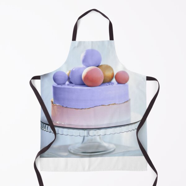 Item preview, Two-Tier Cake Is Two-Tone, The Bottom Of The Cake Is Purple. Cake And Horizontal Aesthetic Novelty Design designed and sold by Silver Medal.
