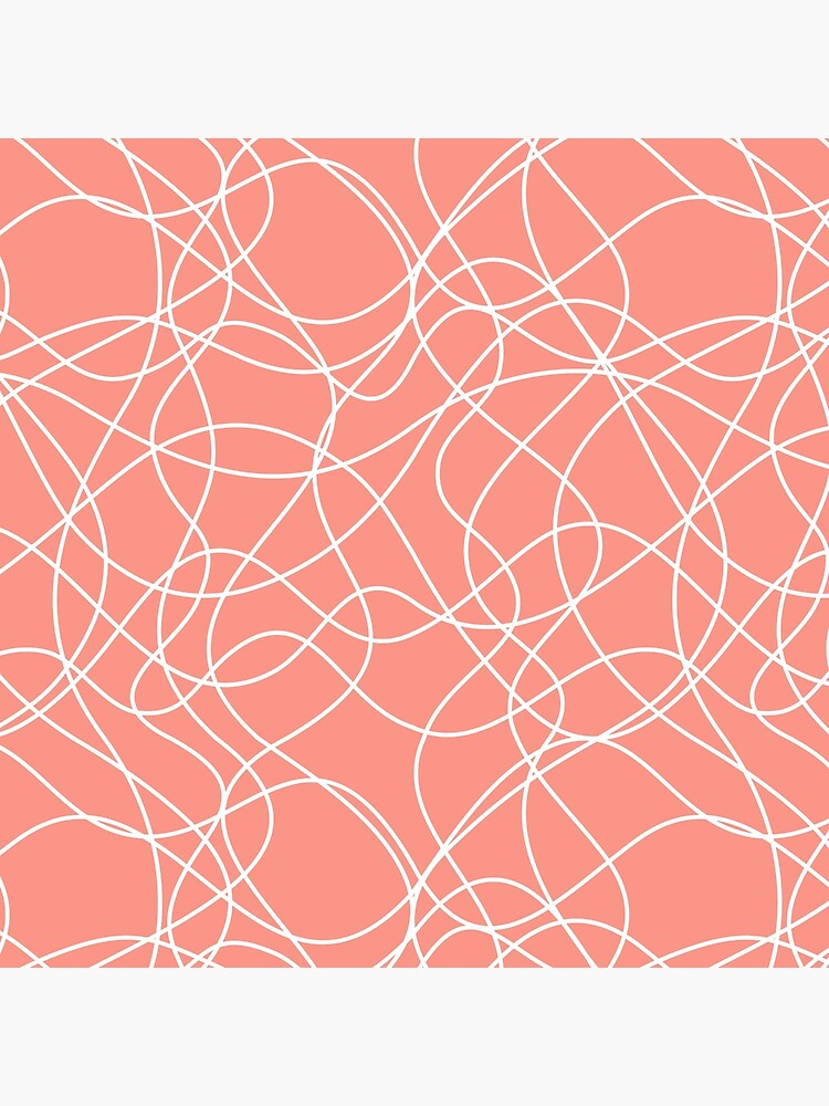 Pink and White Scribble Abstract Mosaic Pattern Pairs DE 2022 Popular Color Adobe Avenue DE5137 by ColorOfTheYears
