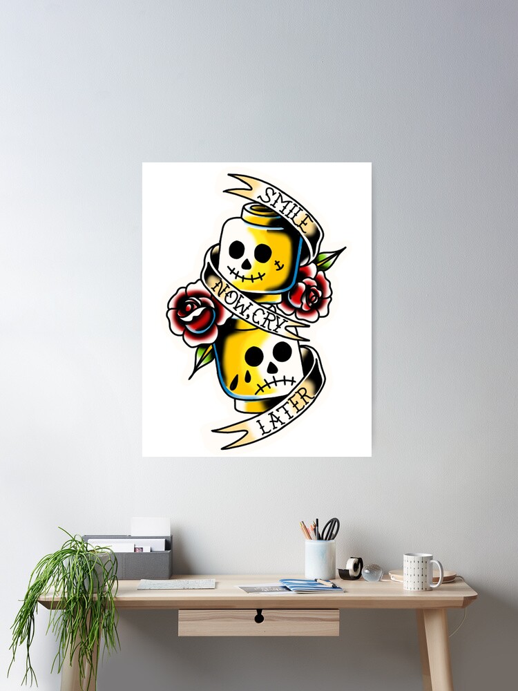 Sourire Maintenant Pleurer Plus Tard Conception De T-shirt De Citations