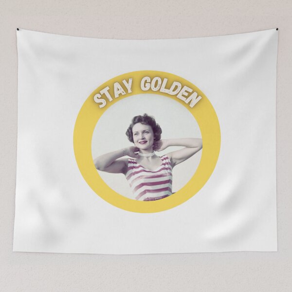 Aperçu de l'œuvre Betty White - Restez toujours doré créée et vendue par PeacePrint.