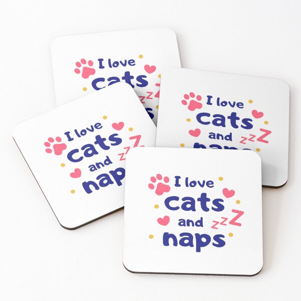 Item preview, I love cats and naps designed and sold by Puppy Paws.