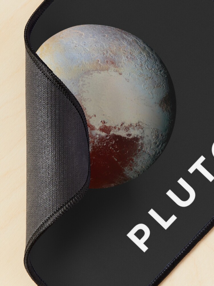 Alternate view of Pluto - Minimalist Astronomy print Mouse Pad