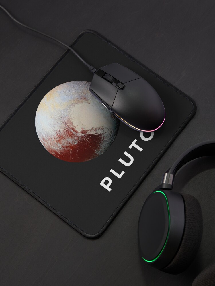 Alternate view of Pluto - Minimalist Astronomy print Mouse Pad
