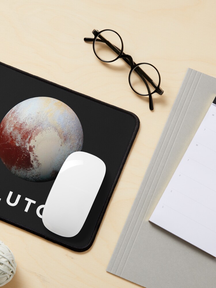 Alternate view of Pluto - Minimalist Astronomy print Mouse Pad