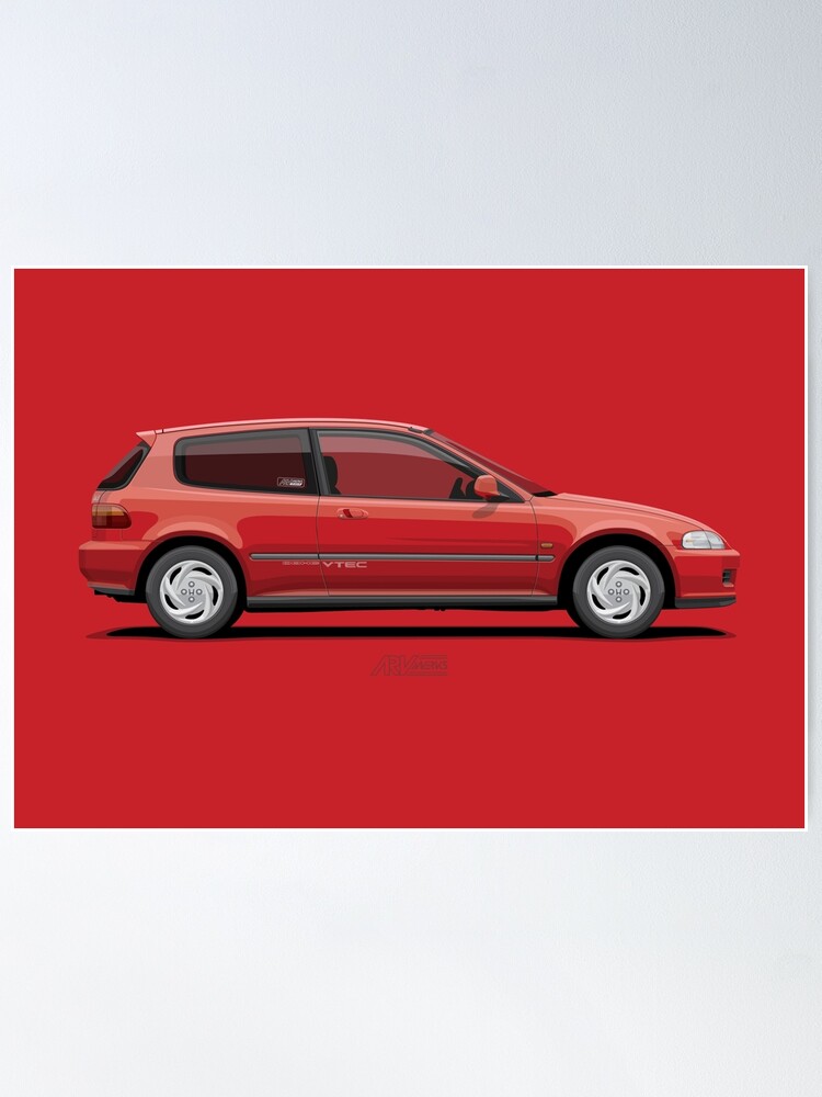 Alternate view of EG SIR Hatchback - Milano Red Poster