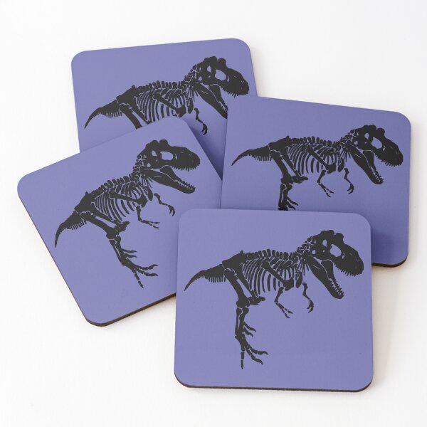 Item preview, Very Peri Dinosaur Tyrannosaurus Rex Black Skeleton designed and sold by InterpreTees.
