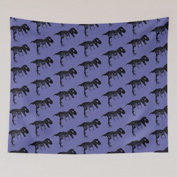Item preview, Very Peri Dinosaur Tyrannosaurus Rex Black Skeleton designed and sold by InterpreTees.