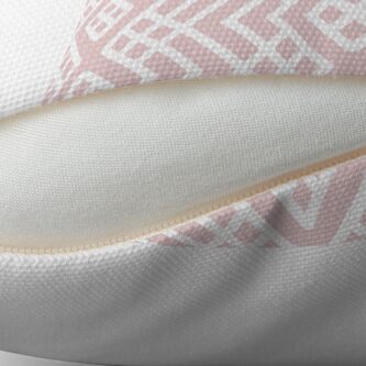 Alternate view of Pink and White Geometric Shape Mosaic Pattern 3 Pairs DE 2022 Popular Color Short and Sweet DE6023 Throw Pillow