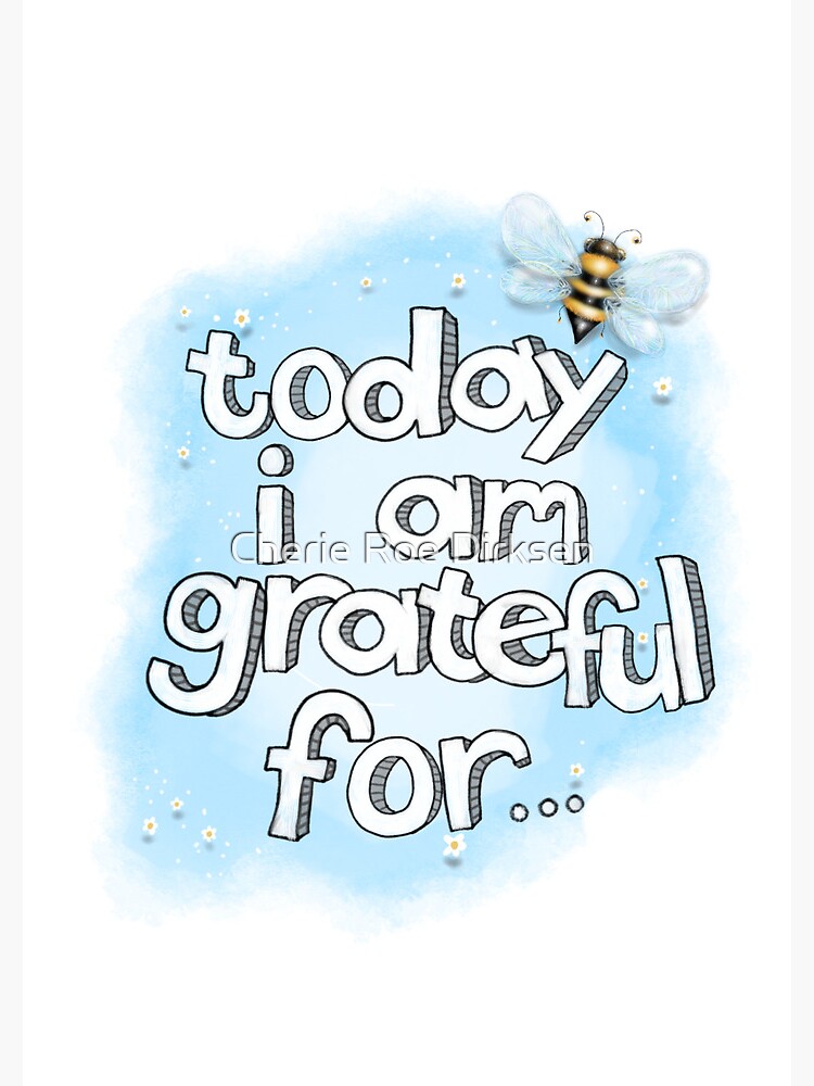 "Today I Am Grateful For..." Gratitude Journal by cheriedirksen
