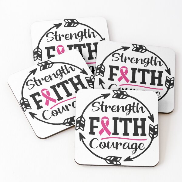 Item preview, Breast Cancer - Strength, Faith, Courage designed and sold by fredgarden8.