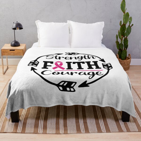 Item preview, Breast Cancer - Strength, Faith, Courage designed and sold by fredgarden8.