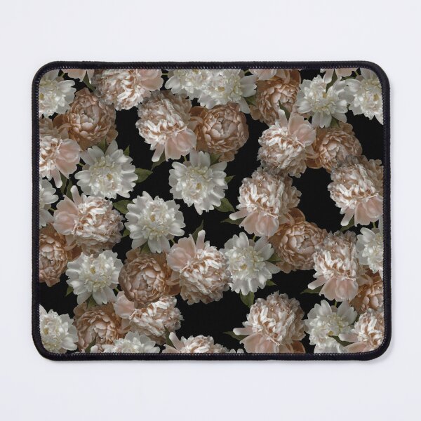 Item preview, Vintage Blush Pink Peonies on Black designed and sold by Brooke T Ryan Photographic Art.