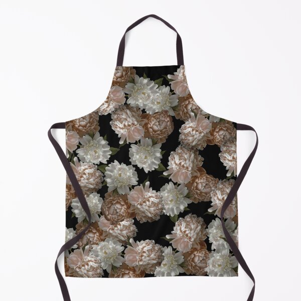 Item preview, Vintage Blush Pink Peonies on Black designed and sold by Brooke T Ryan Photographic Art.