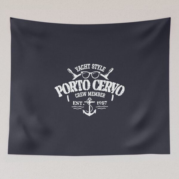 Item preview,  Porto Cervo Yacht style fun in the sun vintage cruise t-shirt designed and sold by VUE-MER.