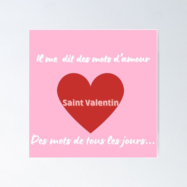 Item preview, "IT'S VALENTINE'S DAY" HEART T-SHIRT designed and sold by monoso0607.